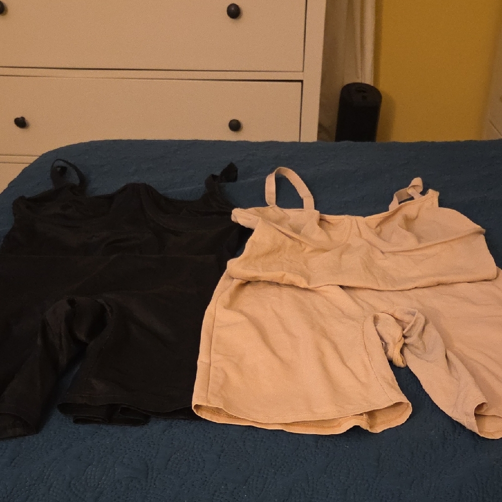 Two One PumlBlack and Cream Sleepwear Set